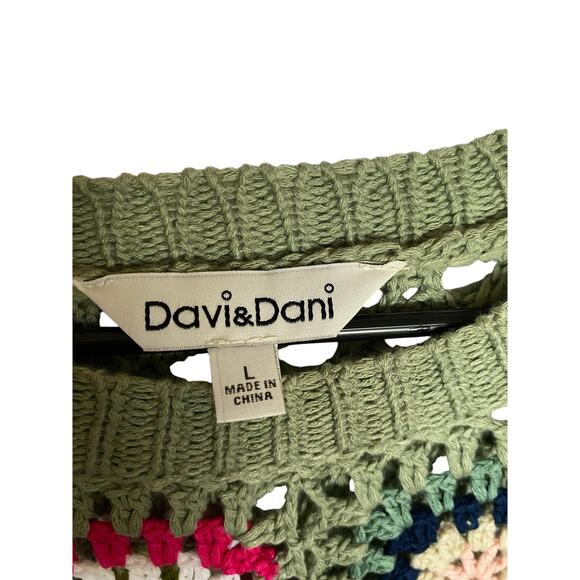 Davi & Dani colorful granny square crochet sweater - Picture 5 of 8